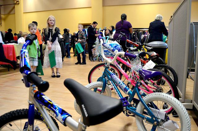 Attendees had the opportunity to win one of six bicycles.