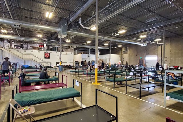 Inside of Denver Shelter