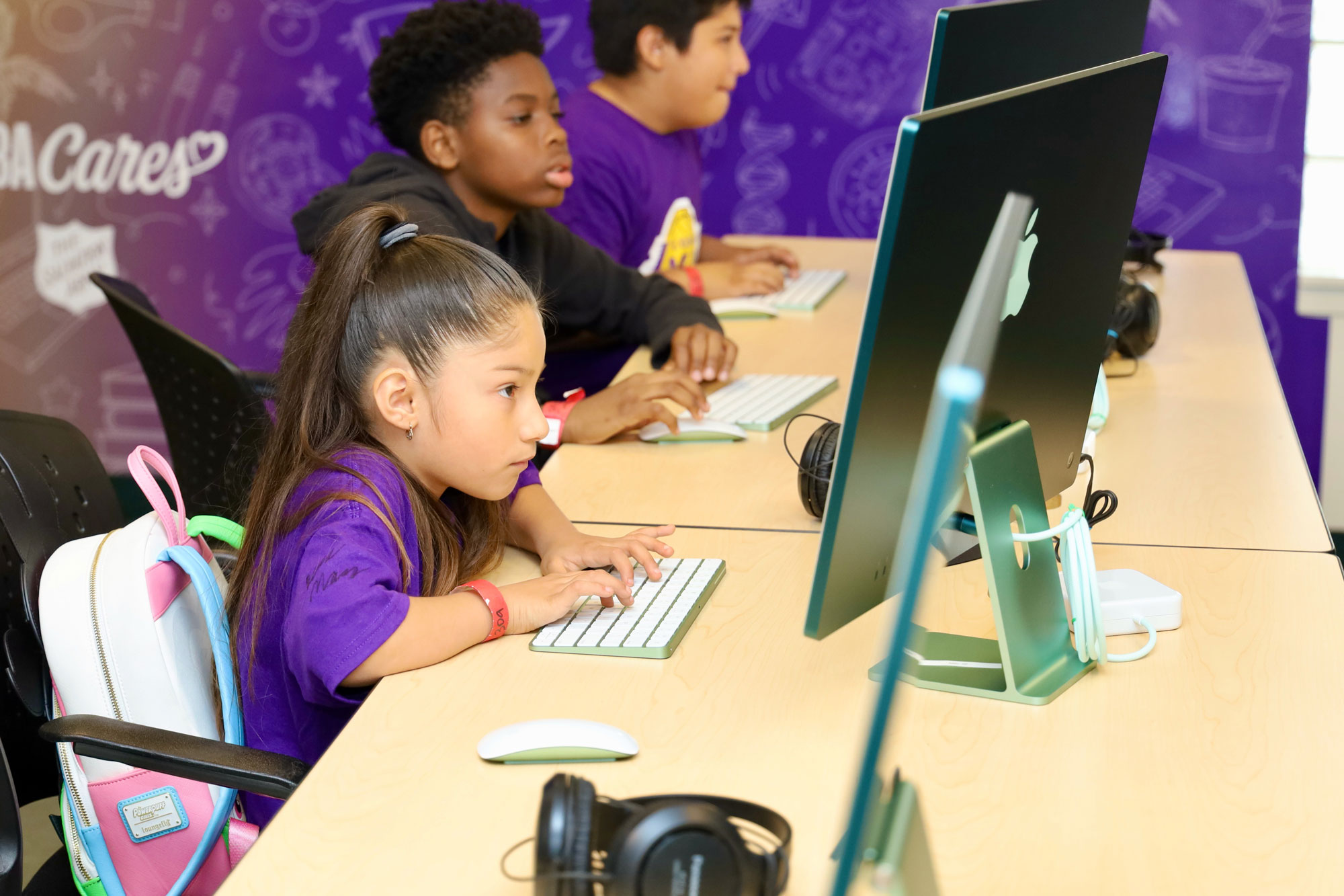 Lakers Technology Room enhances youth STEM skills at Salvation Army LA Red Shield